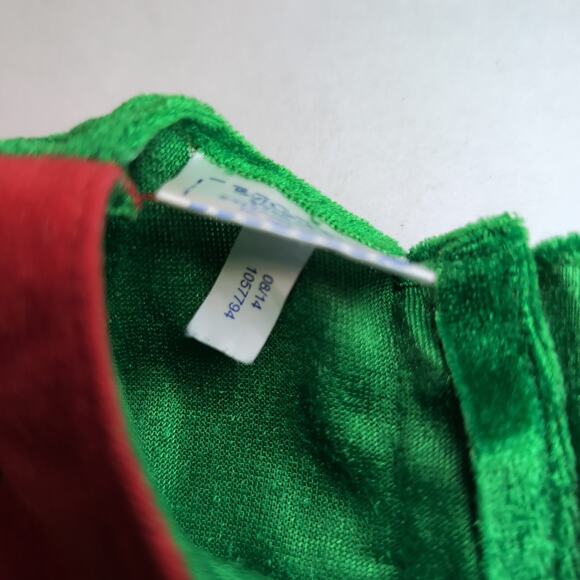 Build A Bear Clothes Elf Dress Green Velvet Holiday Outfit - Picture 4 of 5